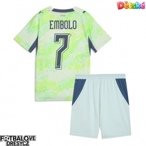 Švýcarsko Breel Embolo #7 Dětské Venkovní dres komplet MS 2026 Krátký Rukáv (+ trenýrky)